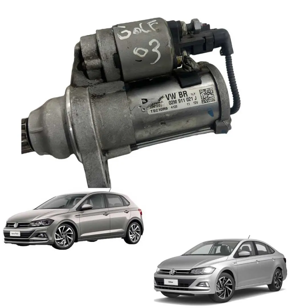 Motor Arranque Partida Vw Nivus T-cross Polo Virtus Up