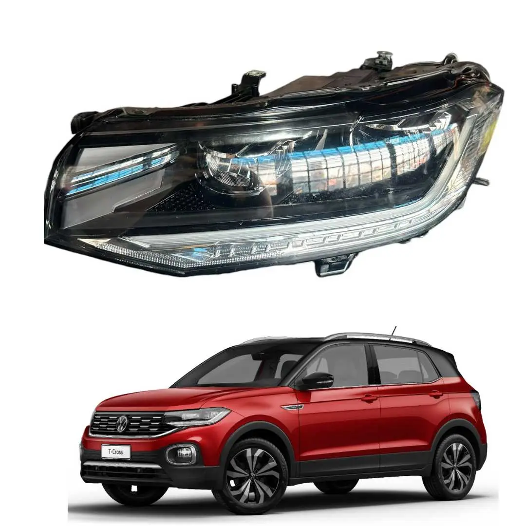 FAROL DIANTEIRO ESQUERDO VOLKSWAGEN T-CROSS 2020 A 2024