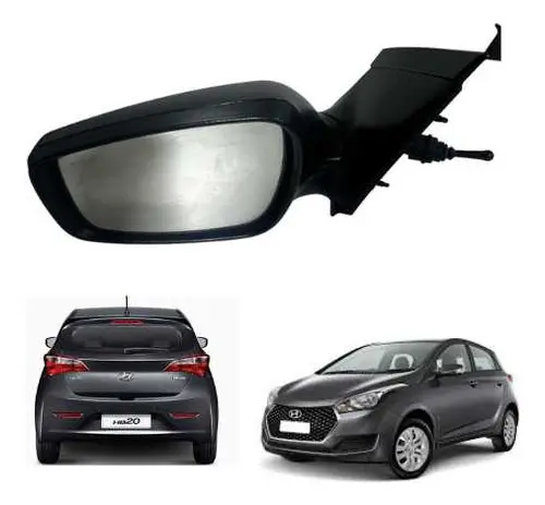 Retrovisor Esquerdo Manual Hb20 2012/2019 Preto