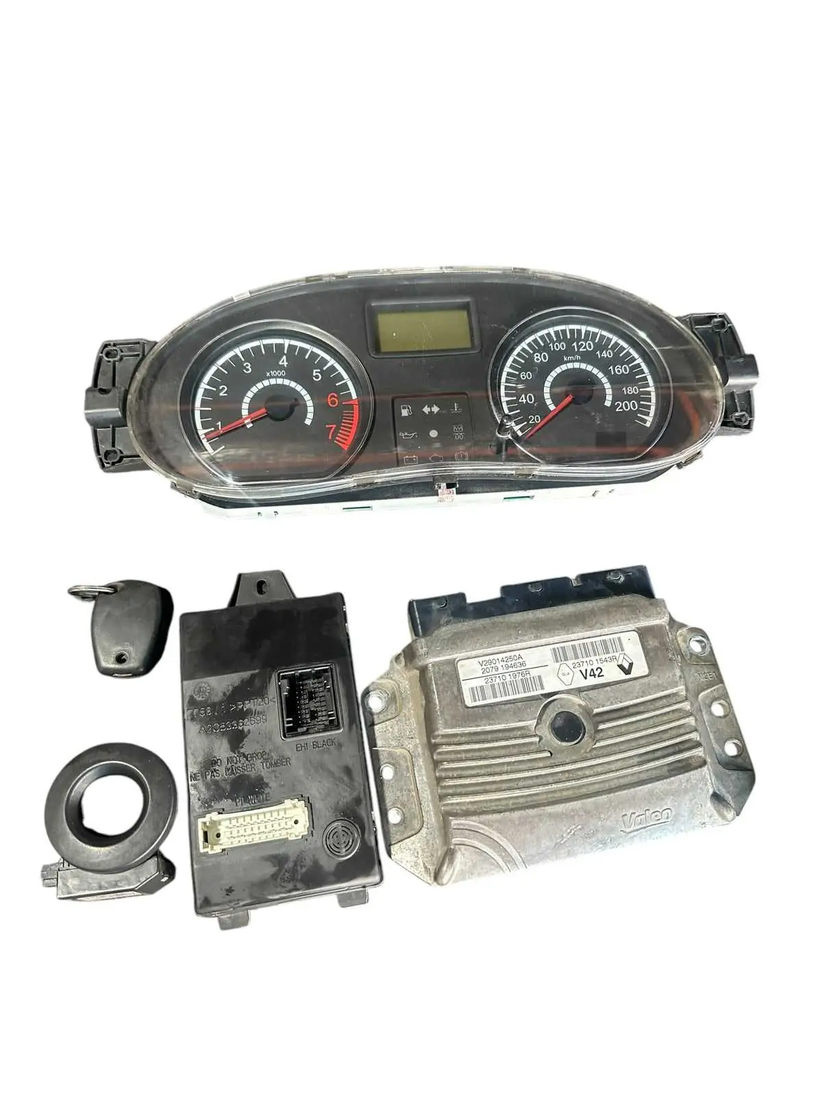 KIT CODE ignição renault LOGAN 2011 1.6 8V original usado