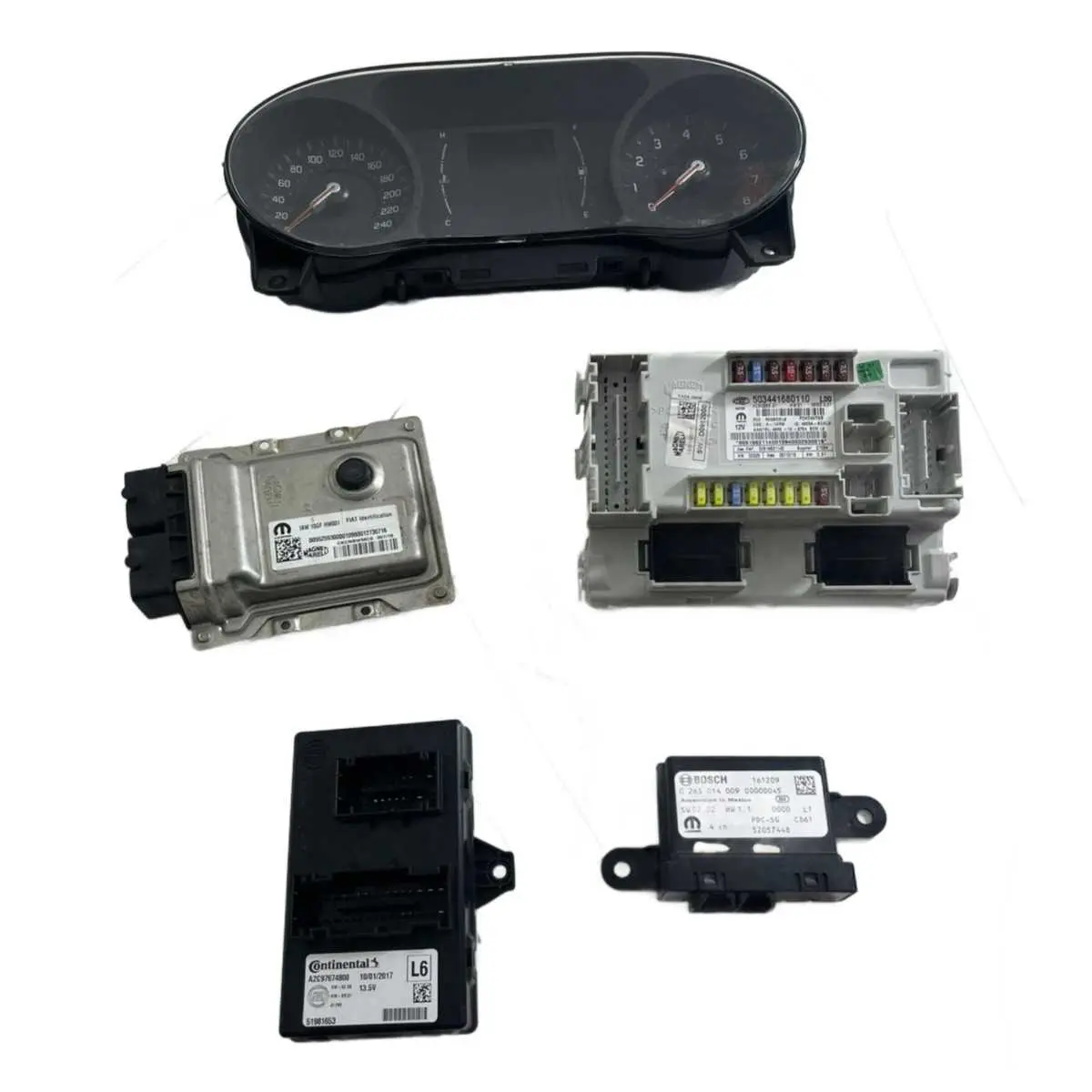 KIT CODE FIAT TORO BRANCA 2017 ORIGINAL sem chave