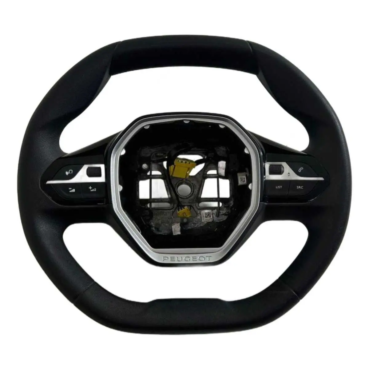 Volante Com Comando Peugeot 208 2023 648854200b DETALHE O VOLANTE ESTA COM O CHICOTE INTERIOR ARREBENTADO