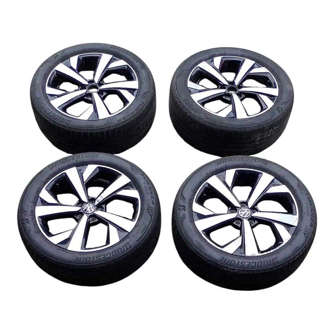 Jogo Rodas Com Pneu Bridgestone Vw Nivus 2021 205/55r/17